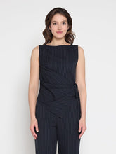 Load image into Gallery viewer, Cross body drape sleeveless top
