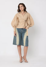 Load image into Gallery viewer, Crossbody Long Sleeve Solid Top
