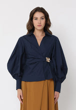 Load image into Gallery viewer, Crossbody Long Sleeve Solid Top
