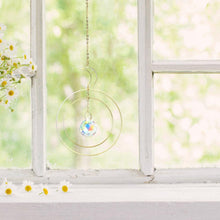 Load image into Gallery viewer, Crystal Ball Star Moon Sun Ring Rainbow Catcher Crystal Pendant Hanging Crystal Sun catcher Ornament Prism Stone Beads Ornament Home Window Wind-chimes Car Decoration
