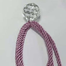 Load image into Gallery viewer, Crystal Bead Curtain Tieback Bling Diamond Bandage Rope Accessories Curtains Holder Buckle Tie Home Decorative Tieback Flower Curtain Clips Buckle with Stretchy Wire Rope For Home Office Decoration
