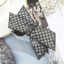 Load image into Gallery viewer, Crystal Big Bow Barrettes Hair Clips For Women Ponytail Holder Girls Hair Accessories Rhinestone Hairpins Fashion Hairgrips Band Accessories For Party
