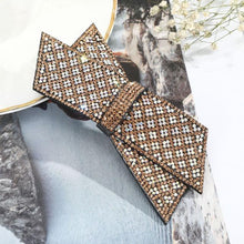Load image into Gallery viewer, Crystal Big Bow Barrettes Hair Clips For Women Ponytail Holder Girls Hair Accessories Rhinestone Hairpins Fashion Hairgrips Band Accessories For Party
