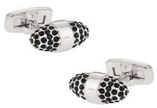 Load image into Gallery viewer, Crystal Cone Cufflinks in Black

