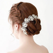Load image into Gallery viewer, Crystal Pearl Hair Belt Wedding Bridal Hair Ornaments Hair Jewelry Decorations for Brides Wedding Gorgeous Hair Accessories For Women
