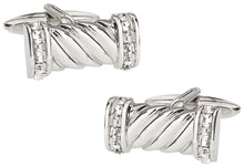 Load image into Gallery viewer, Crystal Rope Cufflinks
