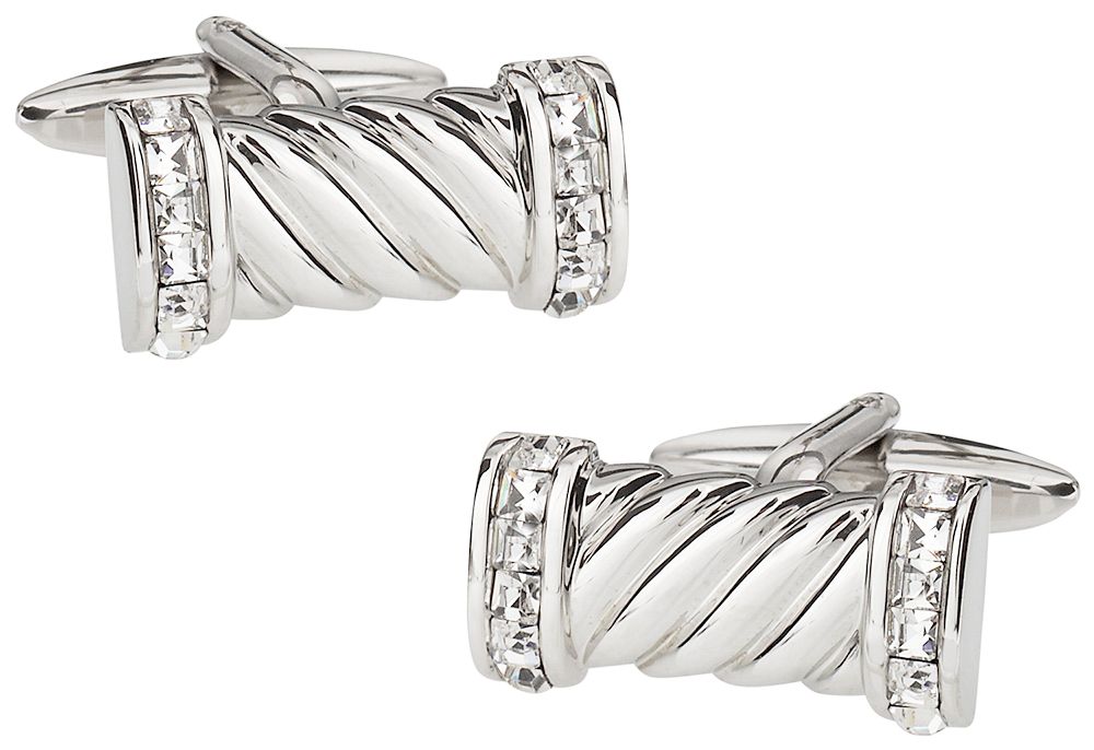 Crystal Rope Cufflinks