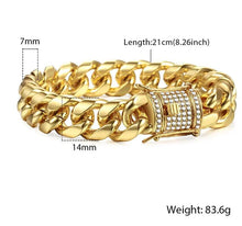 Load image into Gallery viewer, Cuban Gold Curb Bracelet
