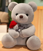 Load image into Gallery viewer, Cuddly Rose Teddy Pillow
