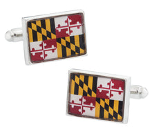 Load image into Gallery viewer, Maryland Flag Cufflinks
