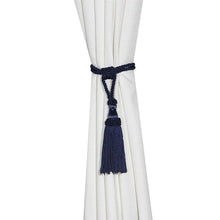 Load image into Gallery viewer, Curtain Tiebacks Tassel Curtain Clips Rope Curtain Tie Backs Holdbacks Decorative  Curtain Holder Accessories For Drape Curtain Holdbacks Braided Buckle Home Decorative Window Drapery Ball Tassels Tieback 50cm
