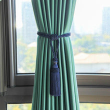 Load image into Gallery viewer, Curtain Tiebacks Tassel Curtain Clips Rope Curtain Tie Backs Holdbacks Decorative  Curtain Holder Accessories For Drape Curtain Holdbacks Braided Buckle Home Decorative Window Drapery Ball Tassels Tieback 50cm
