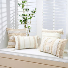 Load image into Gallery viewer, Cushion Cover Cotton Linen Pillowcase Tufted Beige Decorative Fashionable Cotton Hand-Woven Throw Pillow Covers Tufted  Pillow Covers  Bedroom Throw Pillow Cushion For Bed Home
