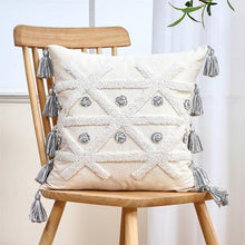 Load image into Gallery viewer, Cushion Cover Cotton Linen Pillowcase Tufted Beige Decorative Fashionable Cotton Hand-Woven Throw Pillow Covers Tufted  Pillow Covers  Bedroom Throw Pillow Cushion For Bed Home
