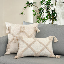Load image into Gallery viewer, Cushion Cover Cotton Linen Pillowcase Tufted Beige Decorative Fashionable Cotton Hand-Woven Throw Pillow Covers Tufted  Pillow Covers  Bedroom Throw Pillow Cushion For Bed Home
