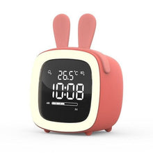Load image into Gallery viewer, Cut Digital Alarm Clock Cartoon Night Light Desk Alarm Clock Cute Toddler Alarm Clock Dimming Sleep Training Clock with Night Light Kids Wake Up Clock USB Rechargeable Easy Setting Kids Clocks for Bedrooms Rechargeable Battery Christmas gift for Kids
