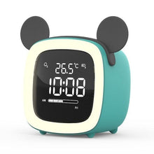 Load image into Gallery viewer, Cut Digital Alarm Clock Cartoon Night Light Desk Alarm Clock Cute Toddler Alarm Clock Dimming Sleep Training Clock with Night Light Kids Wake Up Clock USB Rechargeable Easy Setting Kids Clocks for Bedrooms Rechargeable Battery Christmas gift for Kids
