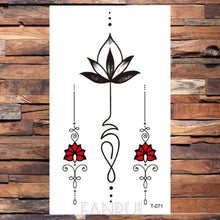 Load image into Gallery viewer, Cute Black Birds Temporary Waterproof Stickers Tattoo Flower Body Elegant Bird Butterfly Style For Womens
