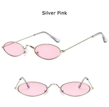 Load image into Gallery viewer, Cute Black Round Style Sun Glasses Design Retro Style Women Sunglasses New Vintage Oval Small Eyewear Metal Light Frame For Female
