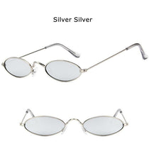 Load image into Gallery viewer, Cute Black Round Style Sun Glasses Design Retro Style Women Sunglasses New Vintage Oval Small Eyewear Metal Light Frame For Female
