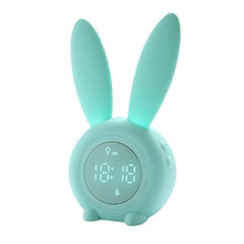 Load image into Gallery viewer, Cute Bunny Ear LED Digital Alarm Clock Electronic Kids Alarm Clock for Kids Children's Alarm Clocks for Girls Boys Bedroom Night Light for Kids Touch Control and Snoozing with USB Sound Control Rabbit Night Lamp Desk Clock Home Decoration
