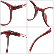 Load image into Gallery viewer, Cute Clear Optical Glasses Frame Women Square Frame Retro Eyeglasses High Definition Reading Glasses Unisex Anti Blue Light Eyeglasses Ultra Light PC Frames Glasses Vision Care Eyewear +1.00~4.00
