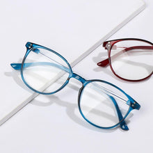 Load image into Gallery viewer, Cute Clear Optical Glasses Frame Women Square Frame Retro Eyeglasses High Definition Reading Glasses Unisex Anti Blue Light Eyeglasses Ultra Light PC Frames Glasses Vision Care Eyewear +1.00~4.00
