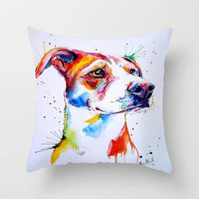 Load image into Gallery viewer, Cute Dog Peachskin Pillowcase Cover Kids Gift  Animals Puppy Pet Dog Painting Cotton Linen Throw Pillow Case Cushion Cover Square Animal Pillow Covers Home Decor Pillows Covers Pillowcase 45x45CM
