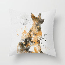 Load image into Gallery viewer, Cute Dog Peachskin Pillowcase Cover Kids Gift  Animals Puppy Pet Dog Painting Cotton Linen Throw Pillow Case Cushion Cover Square Animal Pillow Covers Home Decor Pillows Covers Pillowcase 45x45CM
