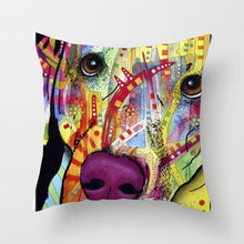 Load image into Gallery viewer, Cute Dog Peachskin Pillowcase Cover Kids Gift  Animals Puppy Pet Dog Painting Cotton Linen Throw Pillow Case Cushion Cover Square Animal Pillow Covers Home Decor Pillows Covers Pillowcase 45x45CM
