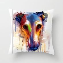 Load image into Gallery viewer, Cute Dog Peachskin Pillowcase Cover Kids Gift  Animals Puppy Pet Dog Painting Cotton Linen Throw Pillow Case Cushion Cover Square Animal Pillow Covers Home Decor Pillows Covers Pillowcase 45x45CM
