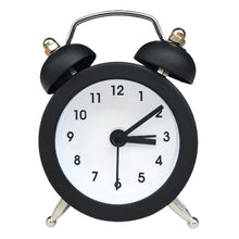 Load image into Gallery viewer, Cute Mini Metal Round Alarm Clock Desk Table Electronic Digital Clock Twin Bell Alarm Clock Metal Frame 3D Dial with Backlight Function Desk Table Clock for Home &amp; Office Bedroom Living Room Alarm Clock Creative Home Decoration
