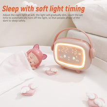 Load image into Gallery viewer, Cute Night Light Alarm Clock Timing Countdown Alarm Clock  Kids Alarm Clock Pink for Girls Bedroom Ok to Wake Children's Sleep Trainer Wake Up Light &amp; Night Light LED Smart Kids Alarm Clock Night Light For Home Decor

