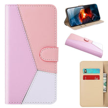 Load image into Gallery viewer, Cute Shockproof Flip PU Leather Wallet Cover Kickstand Card Slots Side Pocket Magnetic Closure Flip Phone Bags For iPhone 13 12 Mini 11 Pro Max XR X XS Max 7 8 6 6S Plus 5 5S SE Color Card Pocket Purse Wallet Case

