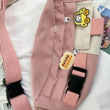 Load image into Gallery viewer, Cute Solid Color Fanny Pack For Girls Trendy Crossbody Chest Bag Belt Waist Packs Workout Traveling Dog Walking Casual Fashion Outdoor Waist Pack Bag Cool Fanny Packs
