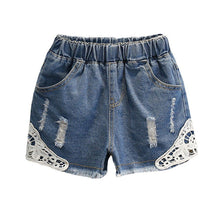 Load image into Gallery viewer, Cute Summer Girls' Lace Shorts for Ages 3-8 - # GIAA21610001
