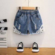Load image into Gallery viewer, Cute Summer Girls' Lace Shorts for Ages 3-8 - # GIAA21610001
