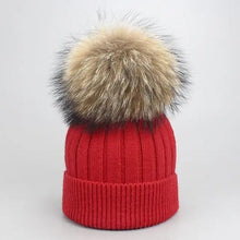 Load image into Gallery viewer, Cute Winter Warm Comfortable Cap Detachable Pom Pom Autumn Super Soft Fashionable Caps For Adults And Kids
