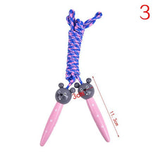Load image into Gallery viewer, Cute Wood Handle Kids Children Skipping Jump Adjustable Cotton Jump Ropes For Kids Skipping Fitness Rope Wooden Handle Jumping Rope For Children Exercise Workout Activity
