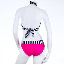 Load image into Gallery viewer, Cutest Retro Swimsuit Swimwear Vintage High Waist Swimsuit For Women Halter 2 Piece Bathing Suit Ruffle Bikini Set Tummy Control Vintage Pin Up High Waist Bikini Set For Women Swimming Bathing Suit S/M/L/XL
