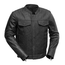 Load image into Gallery viewer, Cutlass - Men's Denim/Leather Jacket
