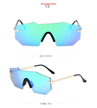 Load image into Gallery viewer, Cycling Glasseses Sports Sunglasses UV400 Protection Baseball Fishing Ski Running Go Unisex Polarized Rectangle Shape Sunglasses For Men &amp; Women Retro Shape Mirror Frameless Glasses
