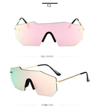 Load image into Gallery viewer, Cycling Glasseses Sports Sunglasses UV400 Protection Baseball Fishing Ski Running Go Unisex Polarized Rectangle Shape Sunglasses For Men &amp; Women Retro Shape Mirror Frameless Glasses
