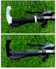 Load image into Gallery viewer, Cycling Lockable Handle Bar Grip Anti Skip Road Bike Handlebar Bicycle Grip Aluminum Alloy Mountain Bike Handlebar Grips Ergonomic Design Aluminum Double Lock-on Mountain Bike Grips Foldable Urban Bicycles Grips Scooter Grips
