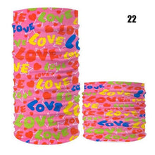 Load image into Gallery viewer, Cycling Mask Outdoor Sports Magic Head Scarf Printing Headband Bike Wrist Band Bandana for Windproof Sunscreen Bike Masks Bandanas Women Men Neck Gaiter Cover Turban Multipurpose Balaclava Elastic UV Face Shields for Women
