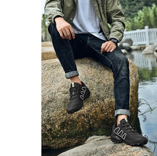 Load image into Gallery viewer, Cycling Mens Waterproof Outdoor Hiking Sneakers Men's Trail Running Shoes Fashion Hiking Sneakers For Men Tennis Cross Training Shoe Mens Casual Outdoor Walking Workout Footwear
