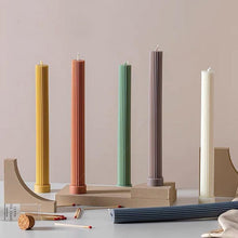 Load image into Gallery viewer, Cylinder DIY Soy Candle Home Decoration Handmade Scented Candles Aromatherapy Romantic Dinner Pillar Candles Clean Burning Dinner Candles for Wedding Home Décor Party Restaurant Spa Candles
