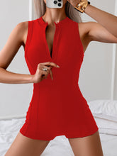 Load image into Gallery viewer, Women's Zip-Up Sleeveless Athletic One-Piece Swimsuit – Conservative High-Waist
