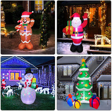 Load image into Gallery viewer, Christmas LED Lights Glowing Santa Tree Snowman Inflatable Doll Outdoor Yard Garden Decor
