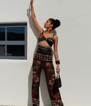 Load image into Gallery viewer, Women's 2-Piece Swimsuit Set – Sleeveless Top &amp; Wide-Leg Pants
